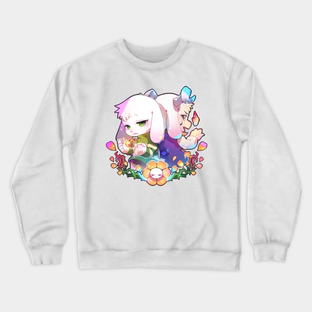 undertale- asriel Crewneck Sweatshirt by Clivef Poire